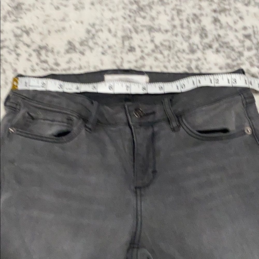 HIDDEN Grey Wash Skinny distressed Raw HEM JEANS size 27 - Picture 11 of 12